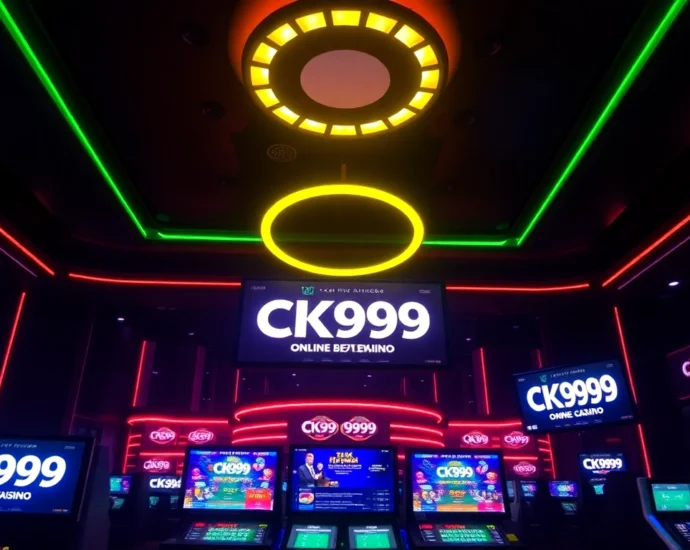 CK999 online casino platform showing vibrant betting screens and digital gaming interface for immersive experience