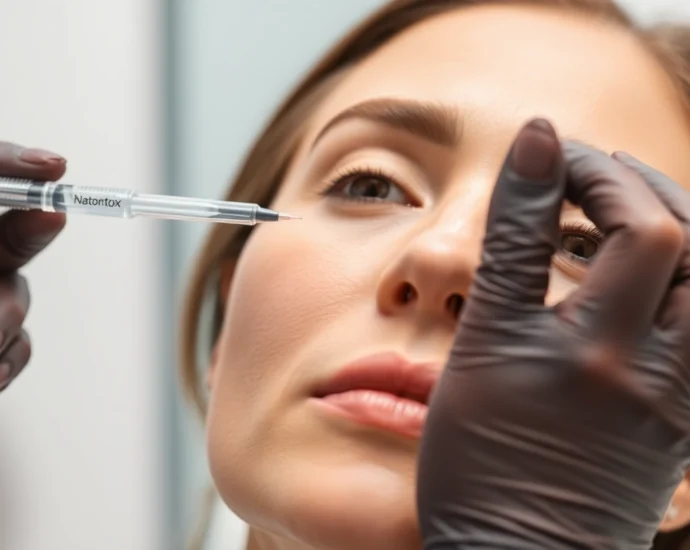 Botox Zürich: Experienced aesthetic doctor performing a precise facial injection in Zurich clinic for natural results.