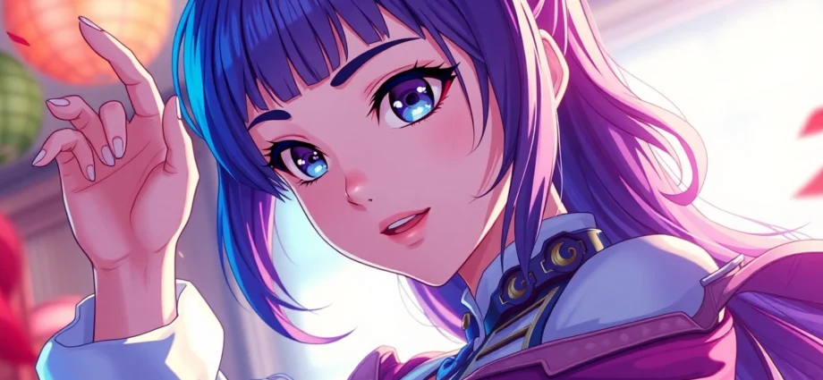 AI generated hentai artwork showing a detailed anime female character with expressive features and vibrant colors, designed for realistic visual impact.