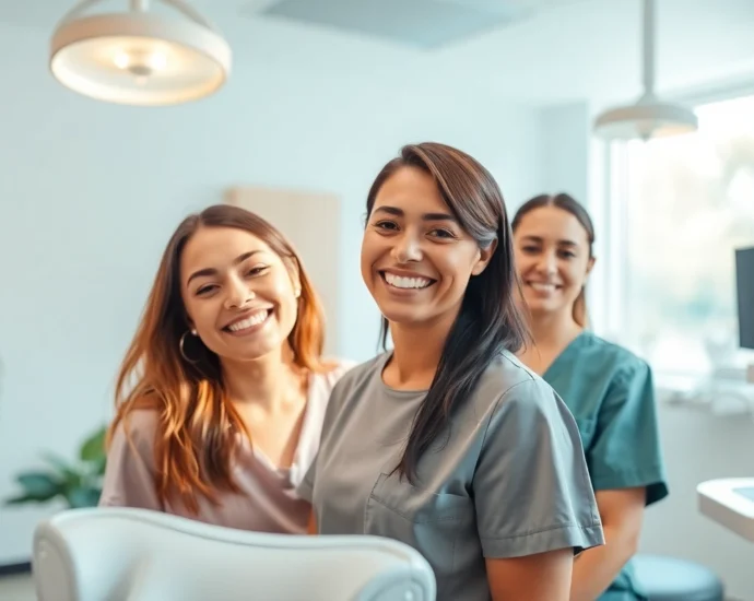 Ventura Bright Dental team providing patient care in a clean, welcoming environment to ensure