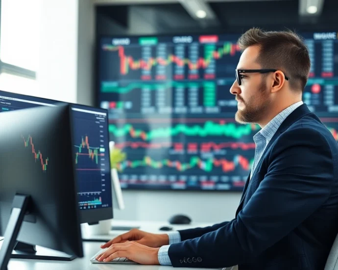Buying Shares UK A professional analyzing stock charts for smart investment decisions
